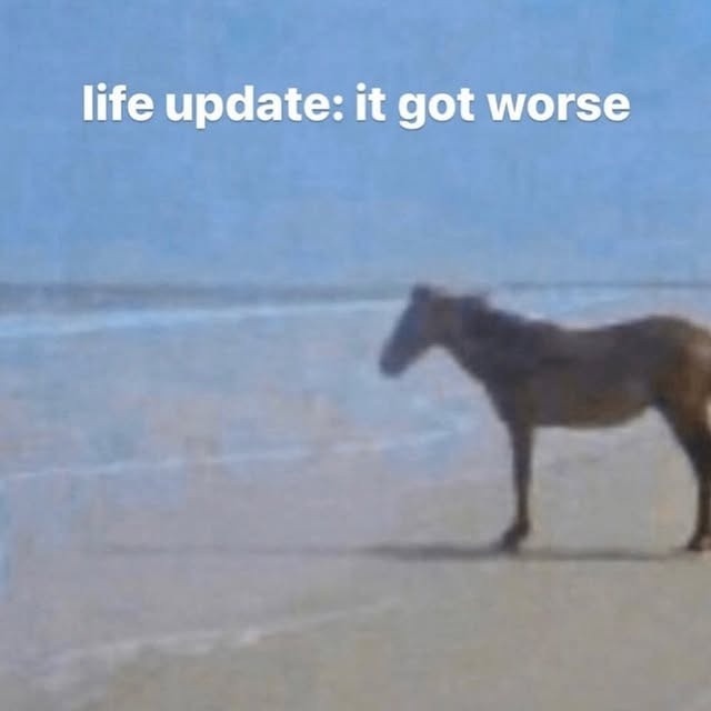 life update: it got worse