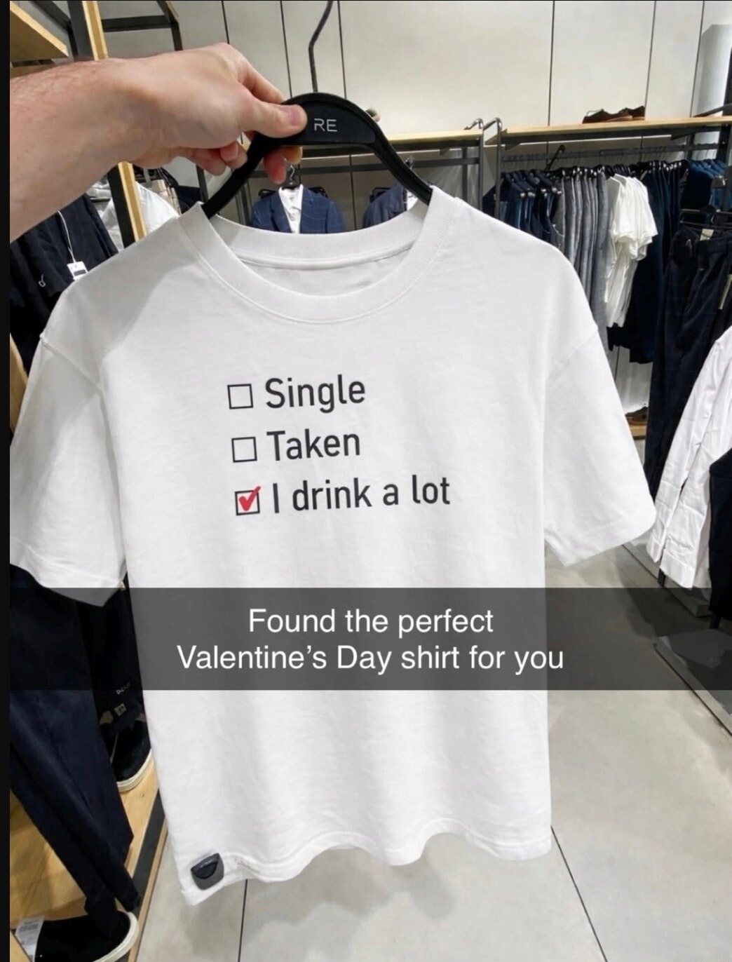 □ Single
□ Taken
☑ I drink a lot