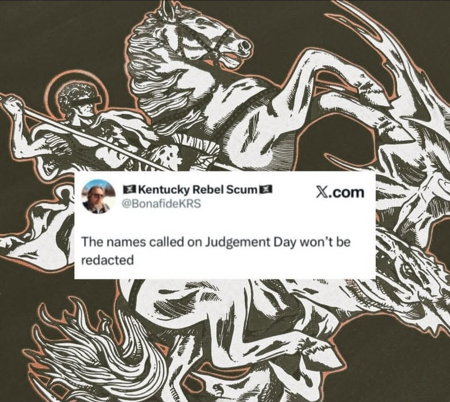 The names called on Judgement Day won’t be redacted
