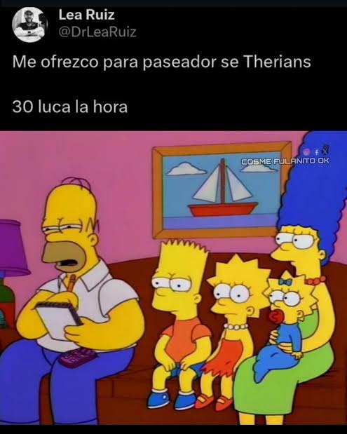Me ofrezco para paseador se Therianos
30 luka la hora