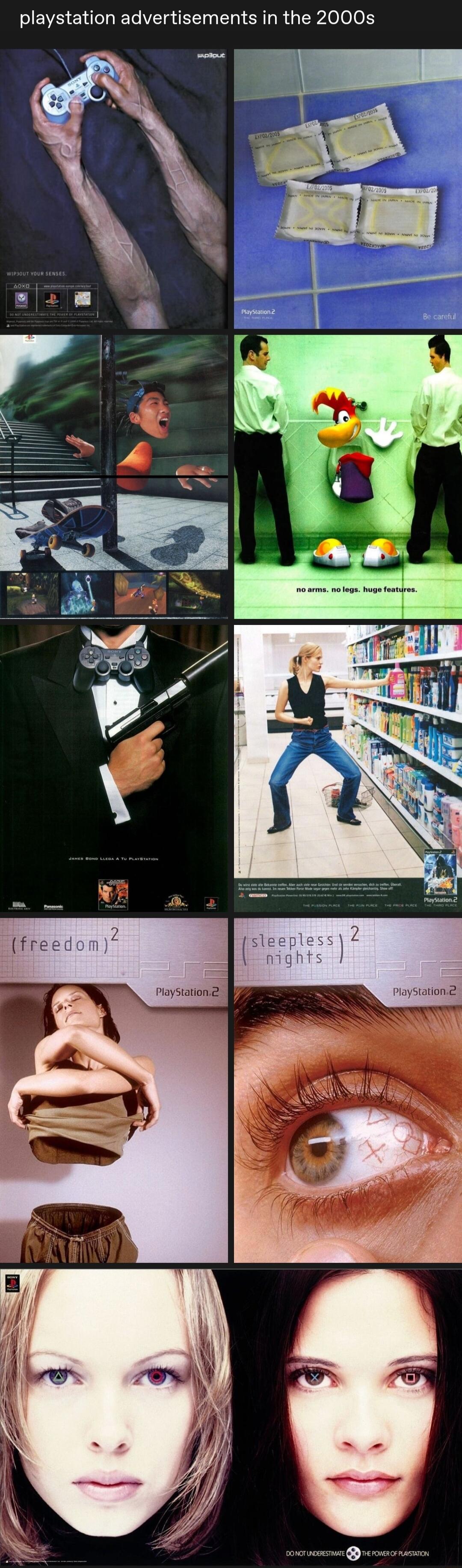 playstation advertisements in the 2000s