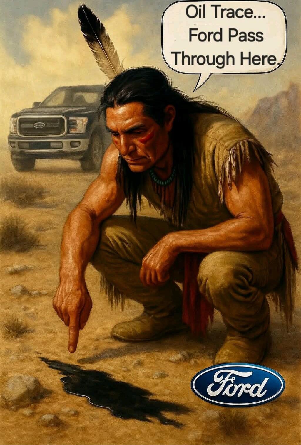 Oil Trace... Ford Pass Through Here.