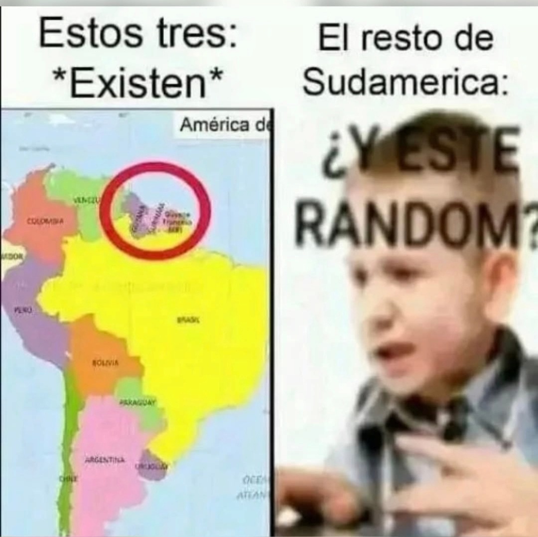 Estos tres: *Existen* El resto de Sudamérica: ¿Y ESTE RANDOM?