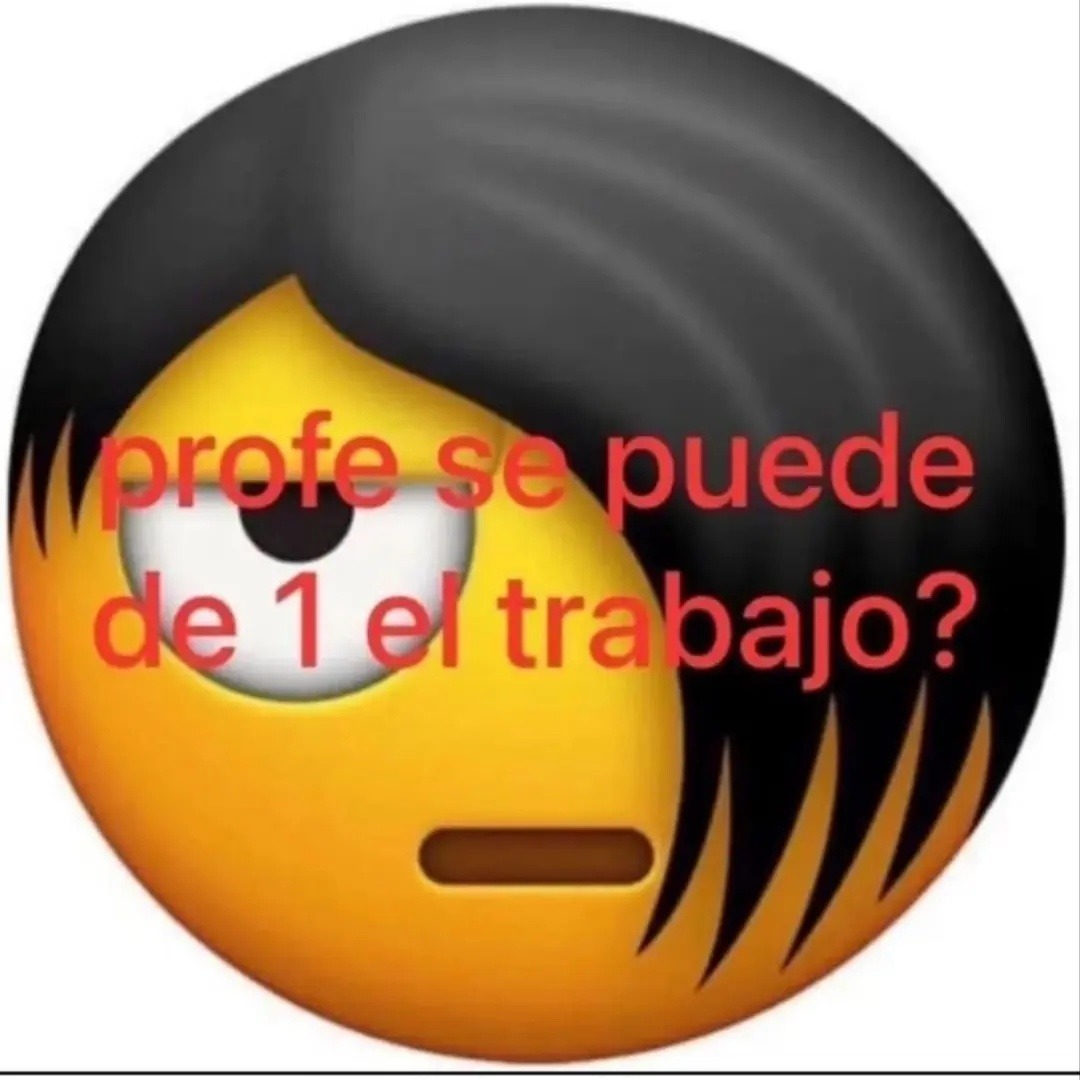 profe se puede de 1 el trabajo?