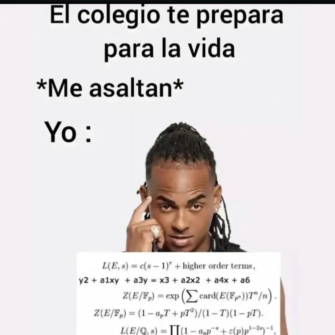 El colegio te prepara para la vida *Me asaltan* Yo :
