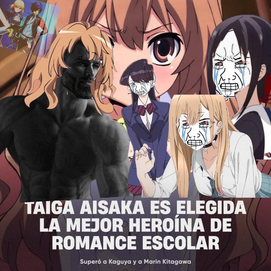 TAIGA AISAKA ES ELEGIDA LA MEJOR HEROÍNA DE ROMANCE ESCOLAR
Superó a Kaguya y a Marin Kitagawa