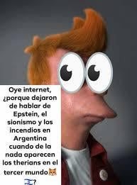 Oye internet, ¿porqué dejaron de hablar de Epstein, el sionismo y los incendios en Argentina cuando de la nada aparecen los therianos en el tercer mundo 😺