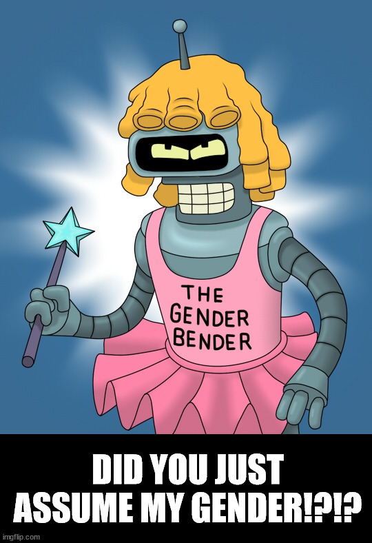 THE GENDER BENDER
DID YOU JUST ASSUME MY GENDER!?