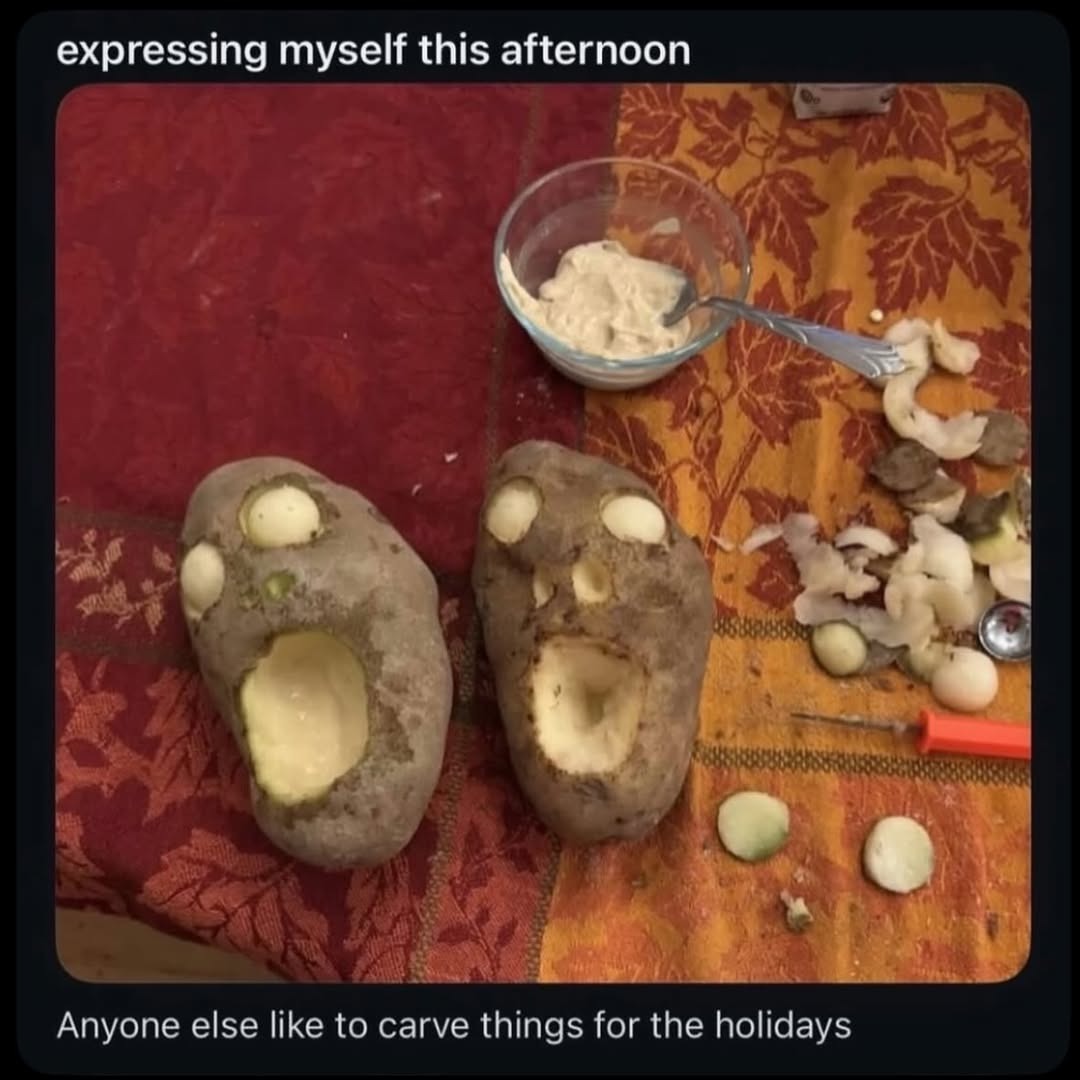 expressing myself this afternoon Anyone else like to carve things for the holidays