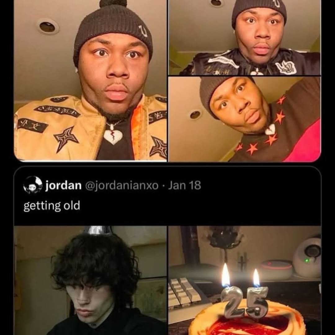 jordan @jordanianxo - Jan 18: getting old