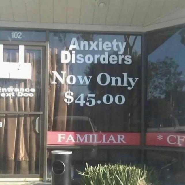 Anxiety Disorders Now Only $45.00
FAMILIAR