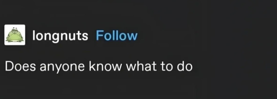 Does anyone know what to do