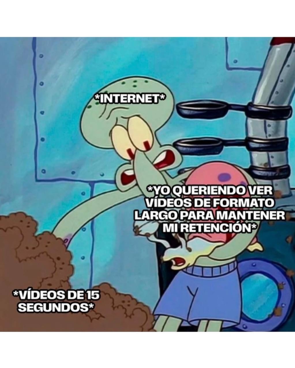 *INTERNET*
*YO QUIERENDO VER VIDEOS DE FORMATO LARGO PARA MANTENER MI RETENCION*
*VIDEOS DE 15 SEGUNDOS*