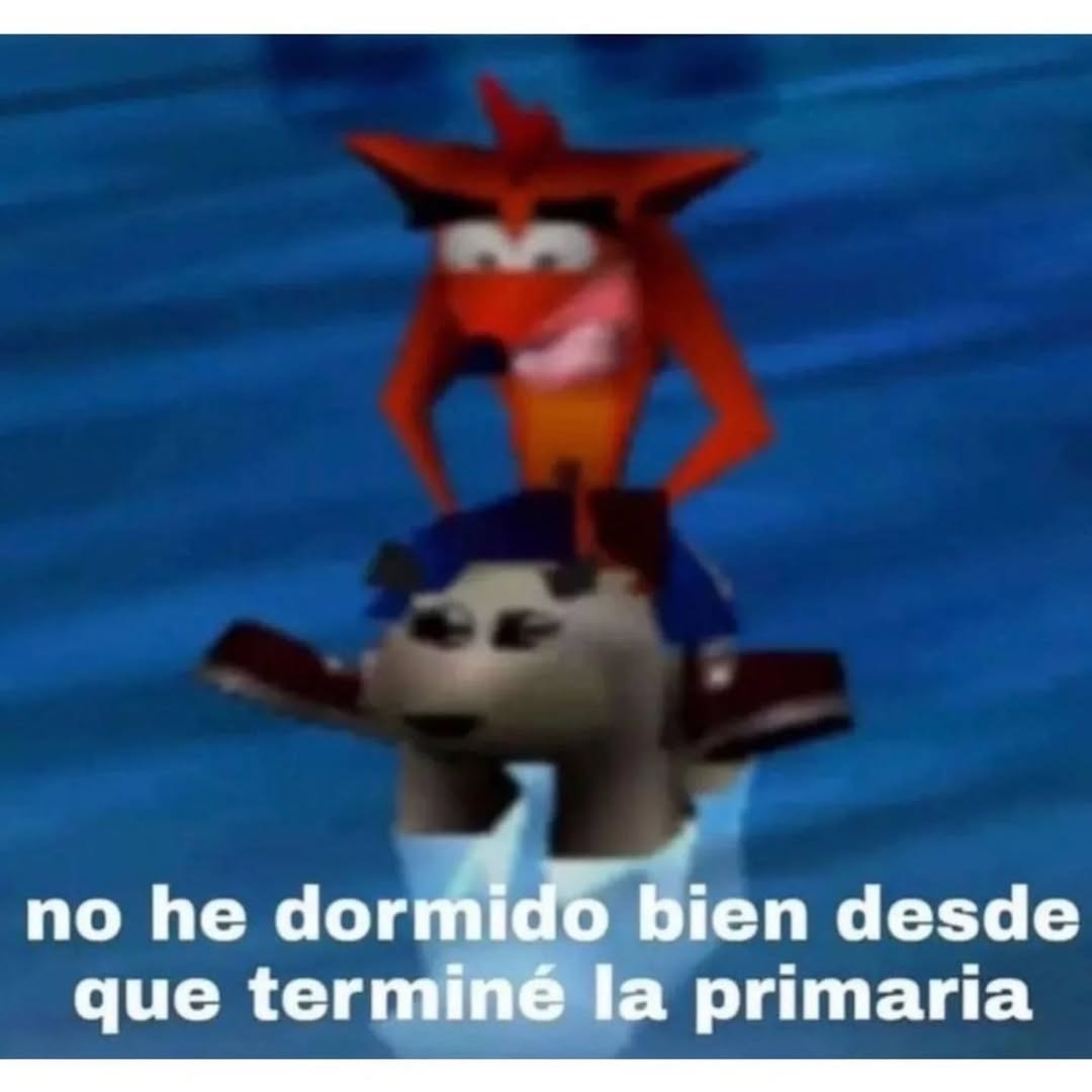 no he dormido bien desde que terminé la primaria