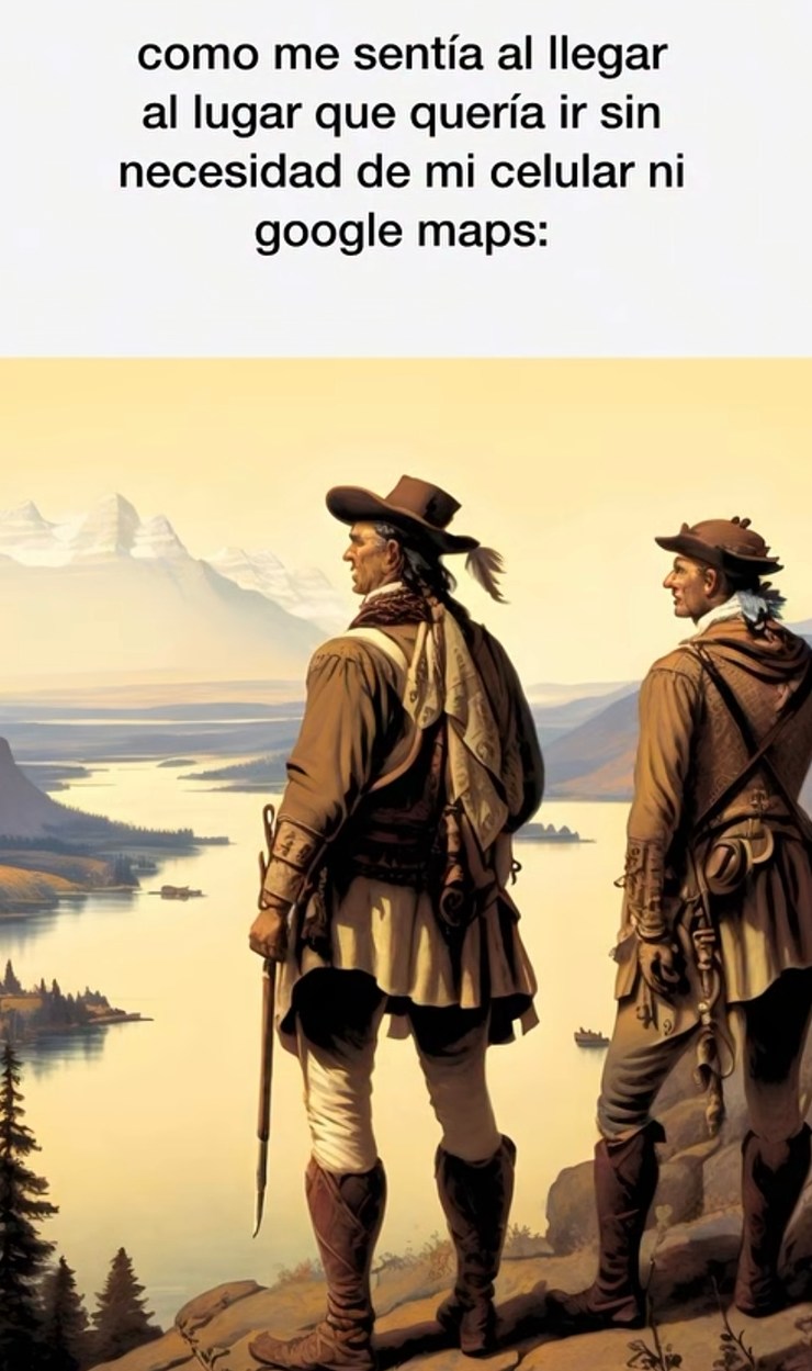 como me sentía al llegar al lugar que quería ir sin necesidad de mi celular ni google maps: