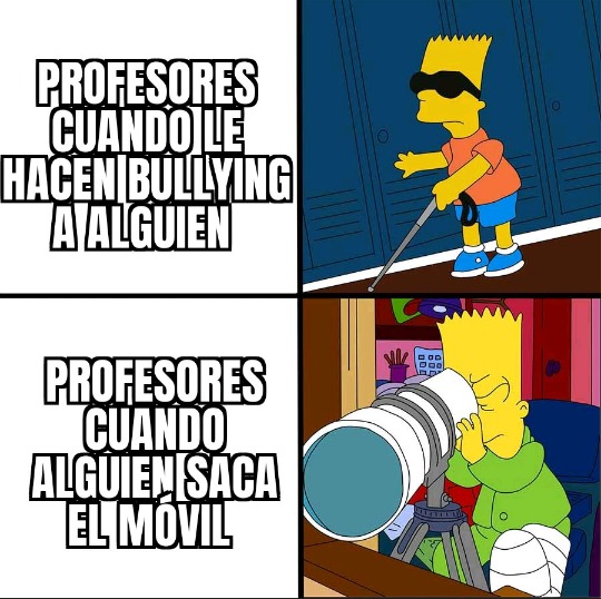 PROFESORES CUANDO LE HACEN BULLYING A ALGUIEN
PROFESORES CUANDO ALGUIEN SACA EL MÓVIL