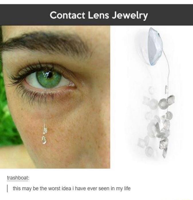 Contact Lens Jewelry
trashboat: this may be the worst idea i have ever seen in my life