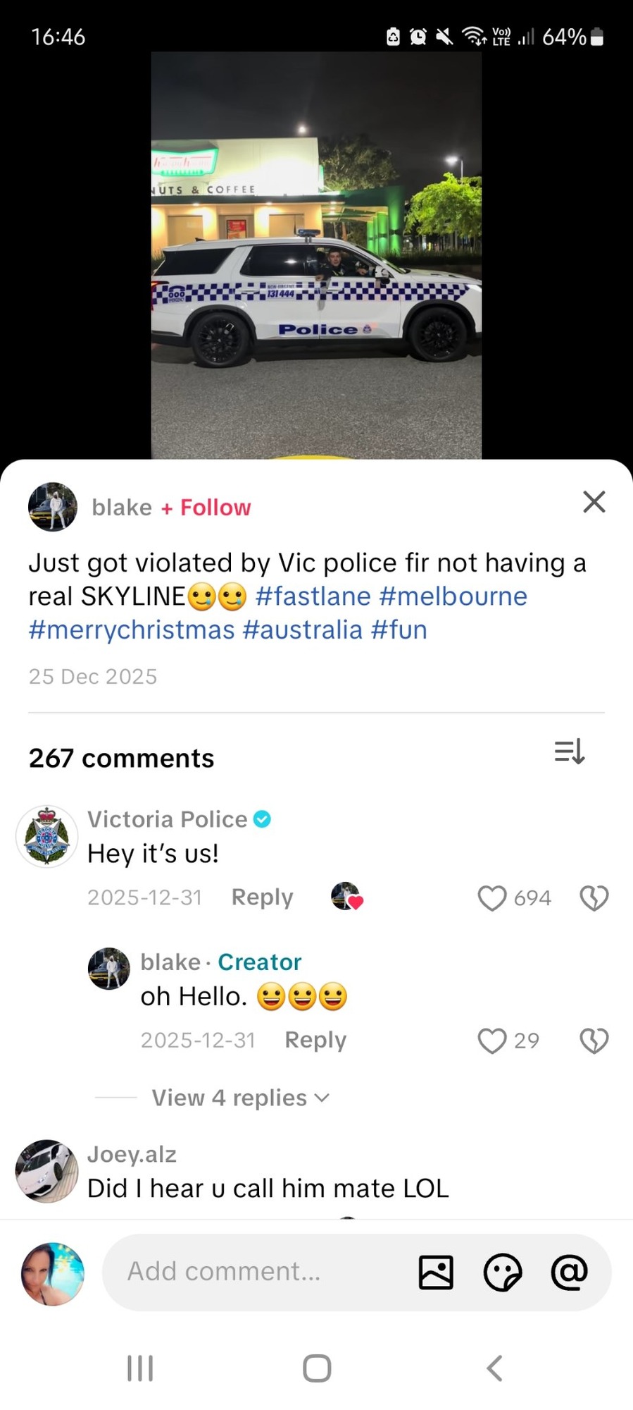 Just got violated by Vic police fir not having a real SKYLINE😏😏 #fastlane #melbourne #merrychristmas #australia #fun