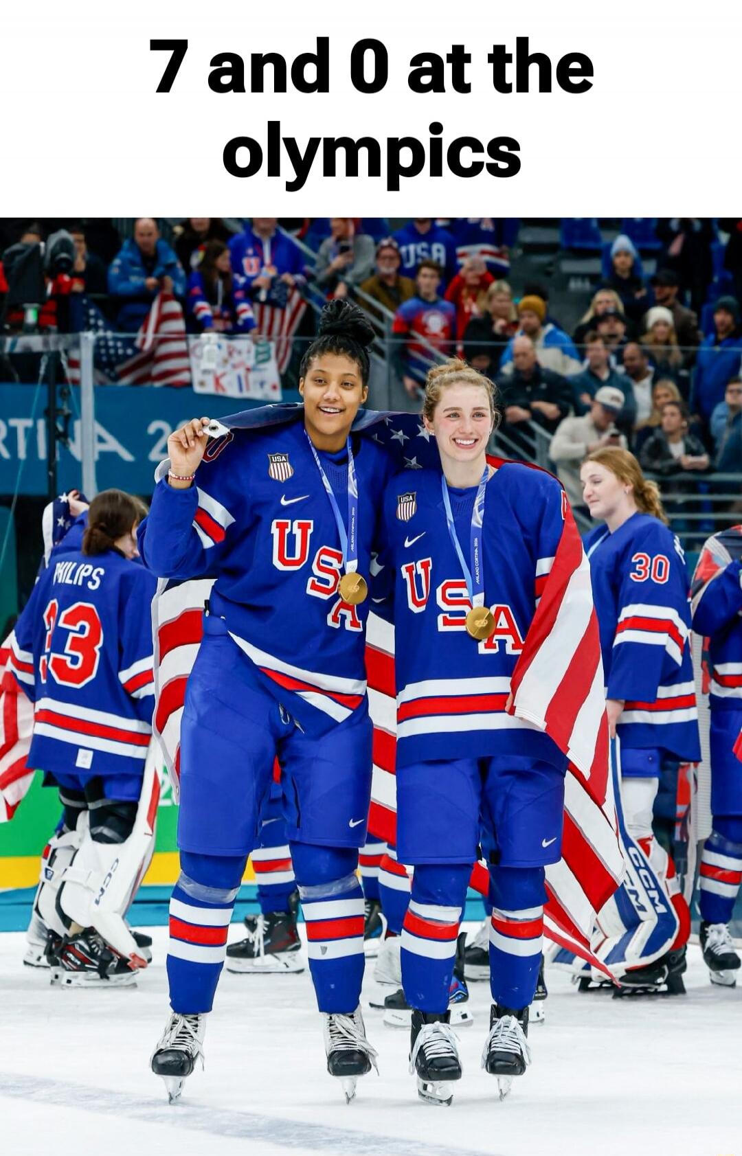 7 and 0 at the olympics