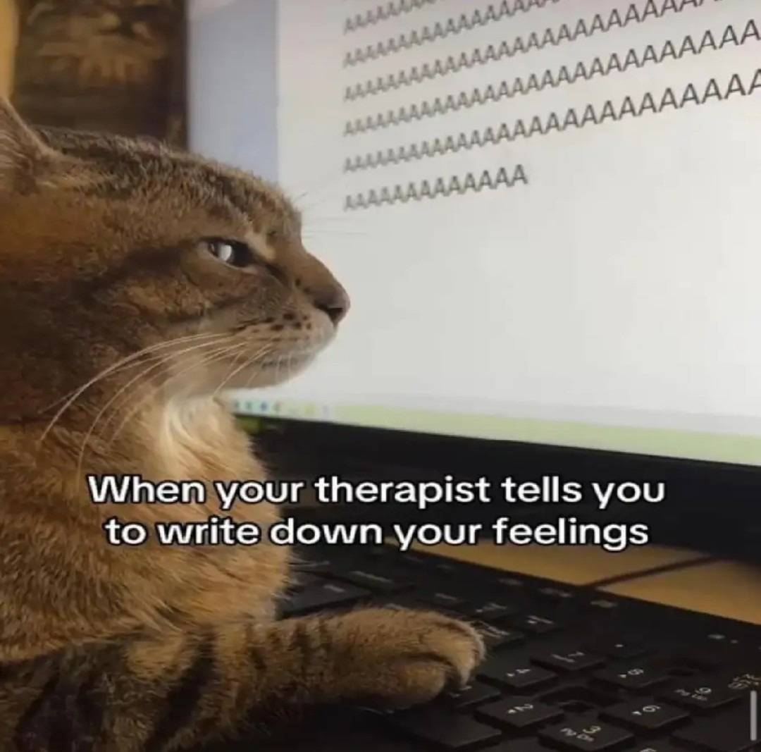 Cuando tu terapeuta te dice que escribas tus sentimientos