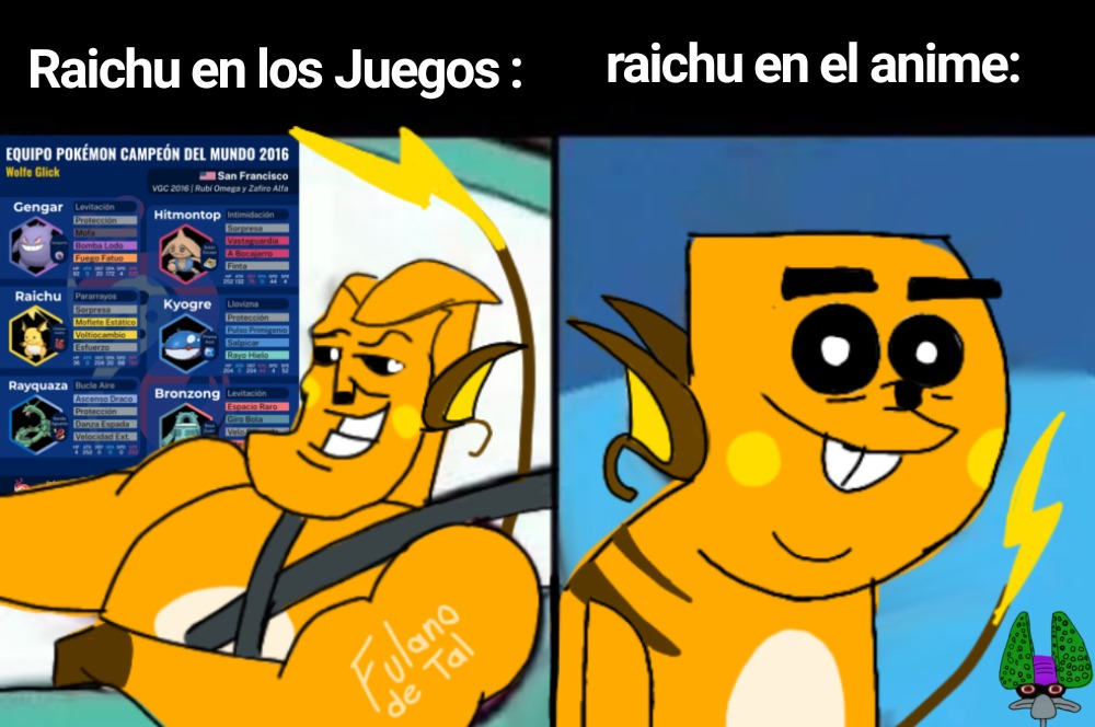 Raichu en los Juegos : raichu en el anime: