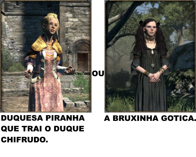 DUQUESA PIRANHA QUE TRAI O DUQUE CHIFRUDO. OU A BRUXINHA GOTICA.