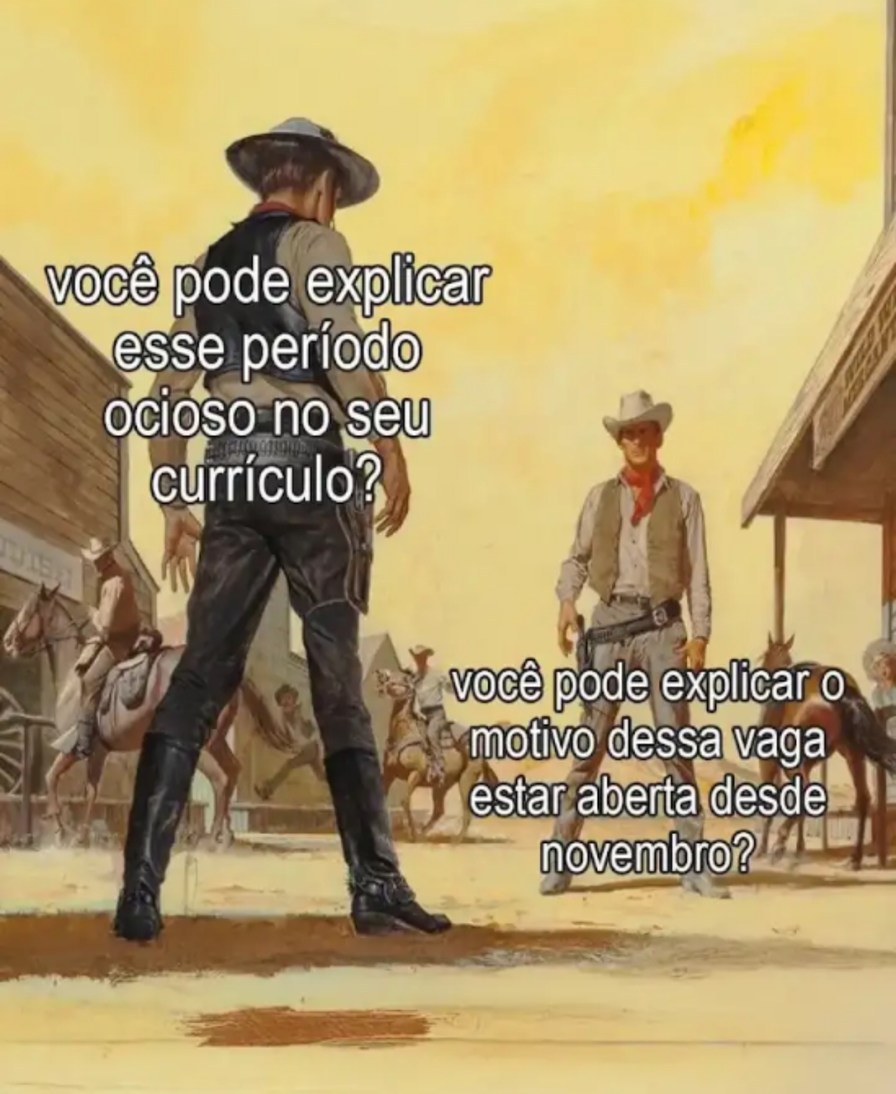 você pode explicar esse período ocioso no seu currículo? você pode explicar o motivo dessa vaga estar aberta desde novembro?
