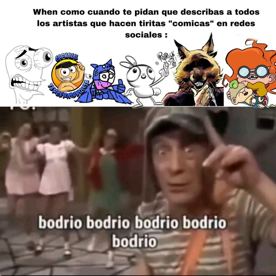 Cuando como cuando te pidan que describas a todos los artistas que hacen tiritas 
