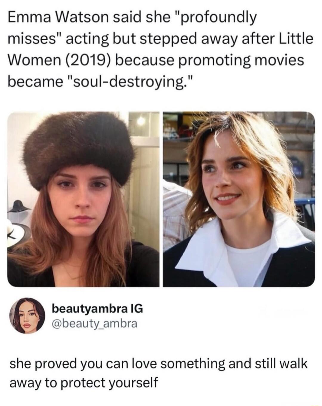 Emma Watson said she 