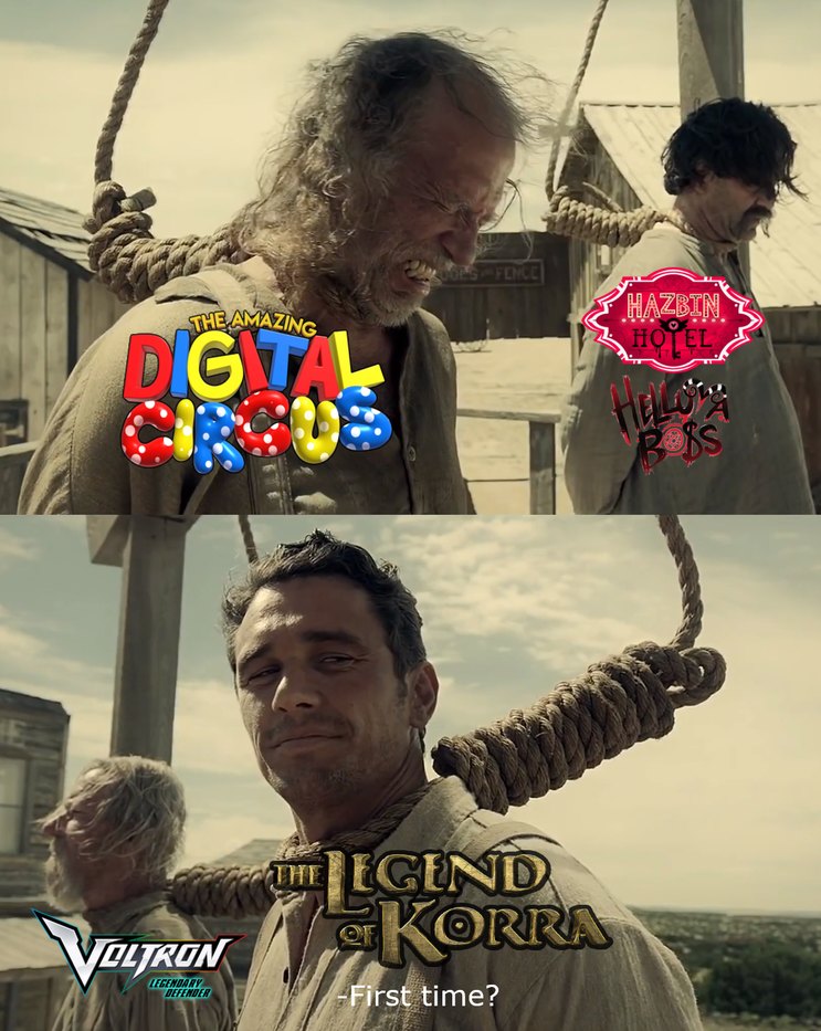 THE AMAZING DIGITAL CIRCUS
Hazbin Hotel
HELLUVA BOSS
VOLTRON
The Legend of Korra
First time?