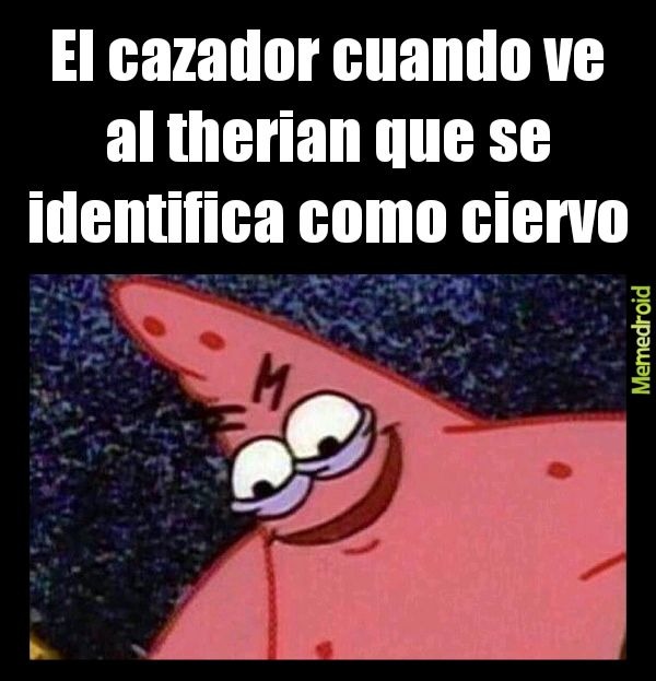 El cazador cuando ve al therian que se identifica como ciervo