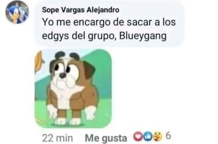 Yo me encargo de sacar a los edgys del grupo, Blueyang