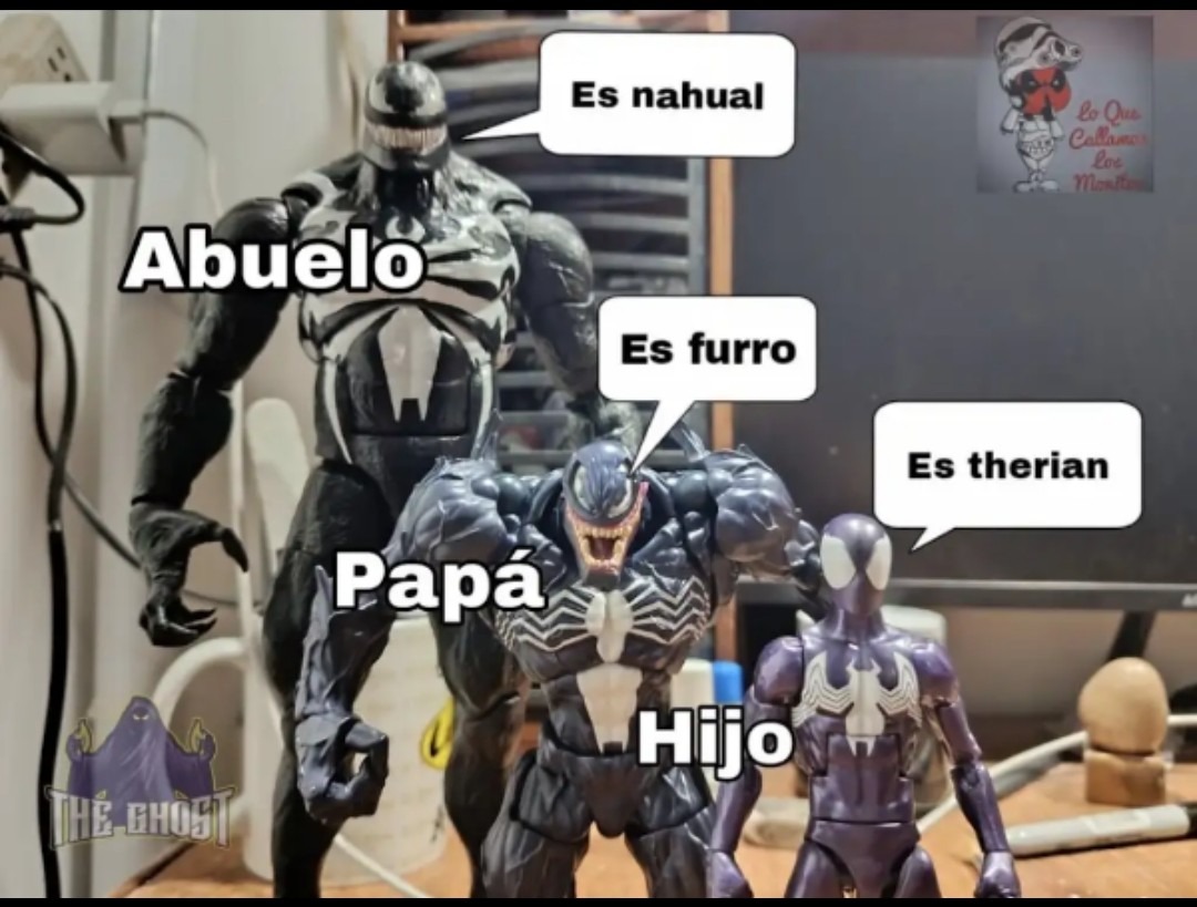 Abuelo Papá Hijo Es nahual Es furro Es therian