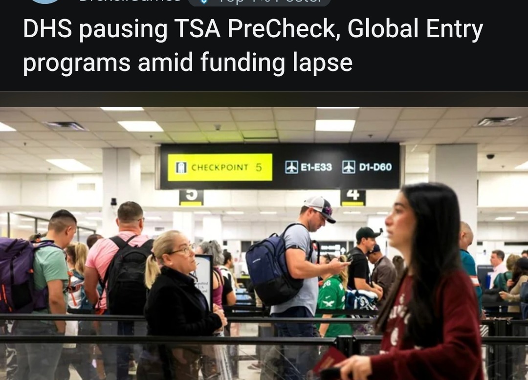 DHS pausing TSA PreCheck, Global Entry programs amid funding lapse