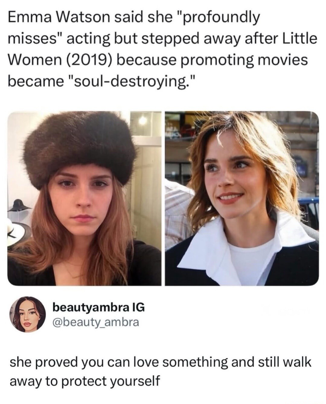 Emma Watson said she 