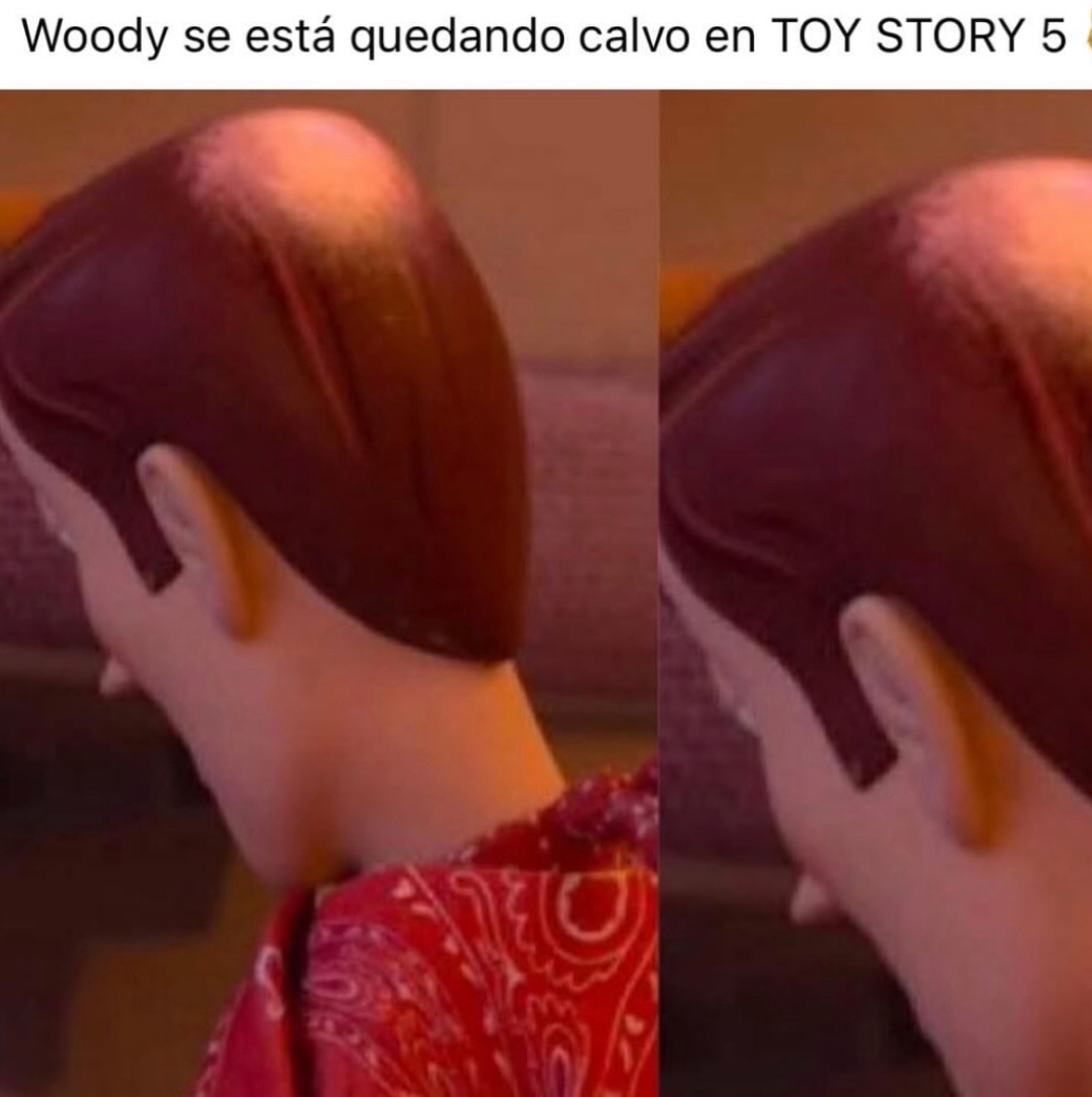 Woody se está quedando calvo en TOY STORY 5