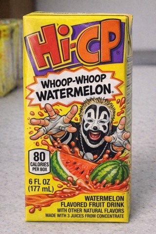 Hi-C Whoop-Whoop Watermelon 80 CALORIES PER BOX 6 FL OZ (177 mL) WATERMELON FLAVORED FRUIT DRINK WITH OTHER NATURAL FLAVORS MADE WITH 3 JUICES FROM CONCENTRATE