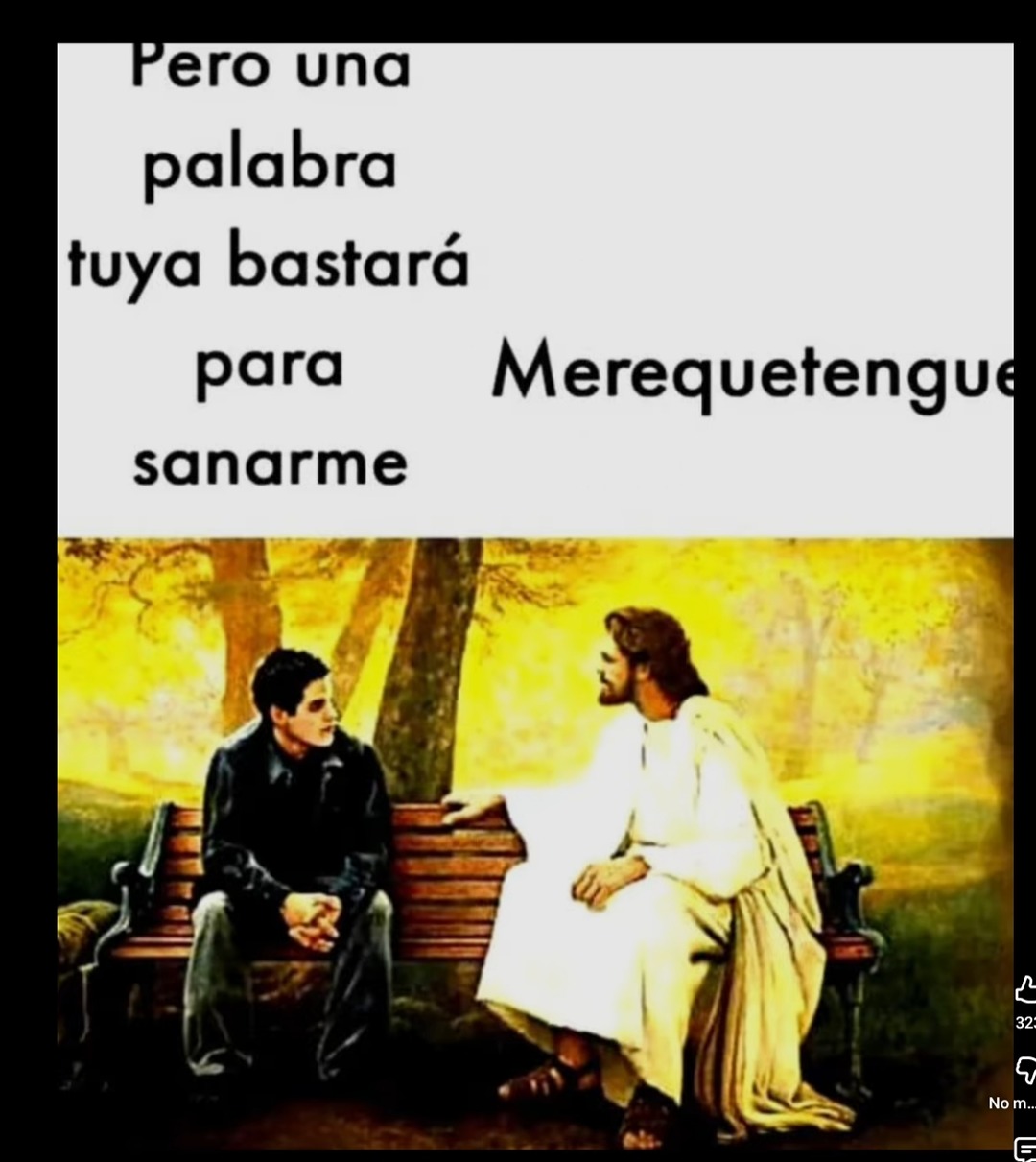 Pero una palabra tuya bastará para sanarme Merequetengue