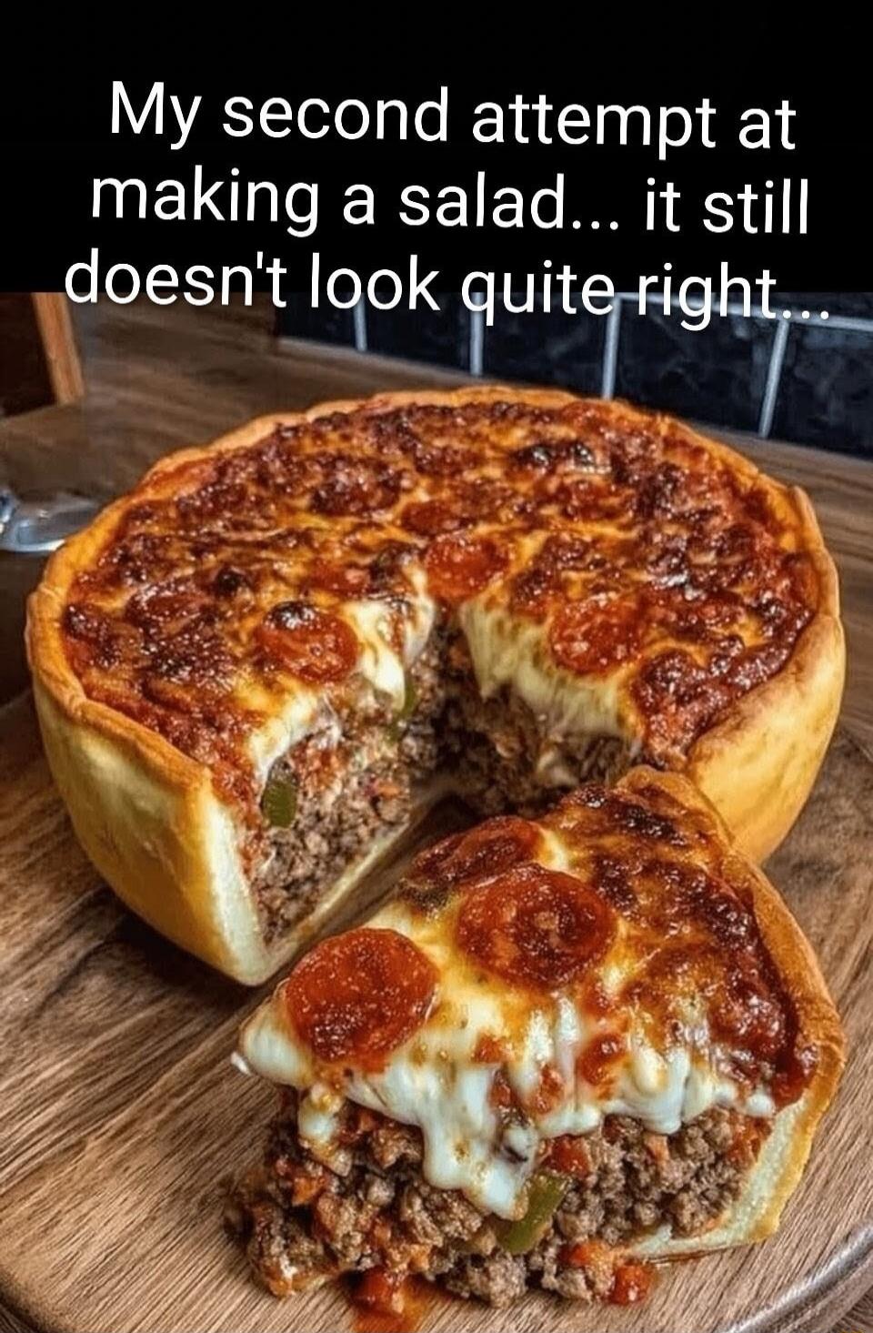 My second attempt at making a salad... it still doesn't look quite right...