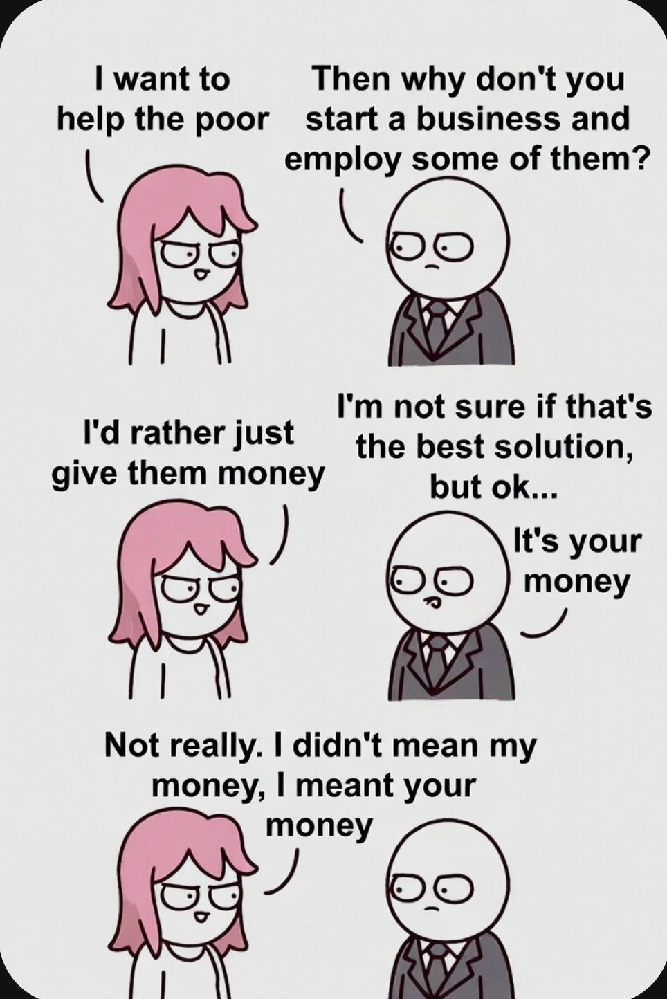 I want to help the poor
Then why don't you start a business and employ some of them?
I'd rather just give them money
I'm not sure if that's the best solution, but ok...
It's your money
Not really. I didn't mean my money, I meant your money