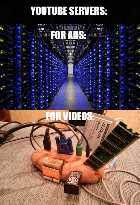YOUTUBE SERVERS: FOR ADS: FOR VIDEOS: