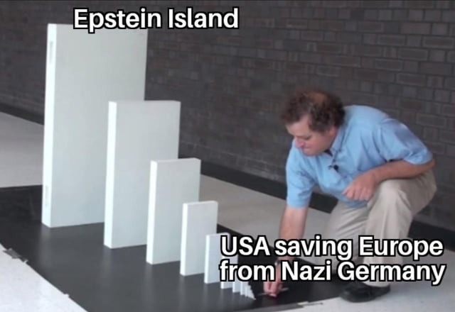 Epstein Island USA saving Europe from Nazi Germany