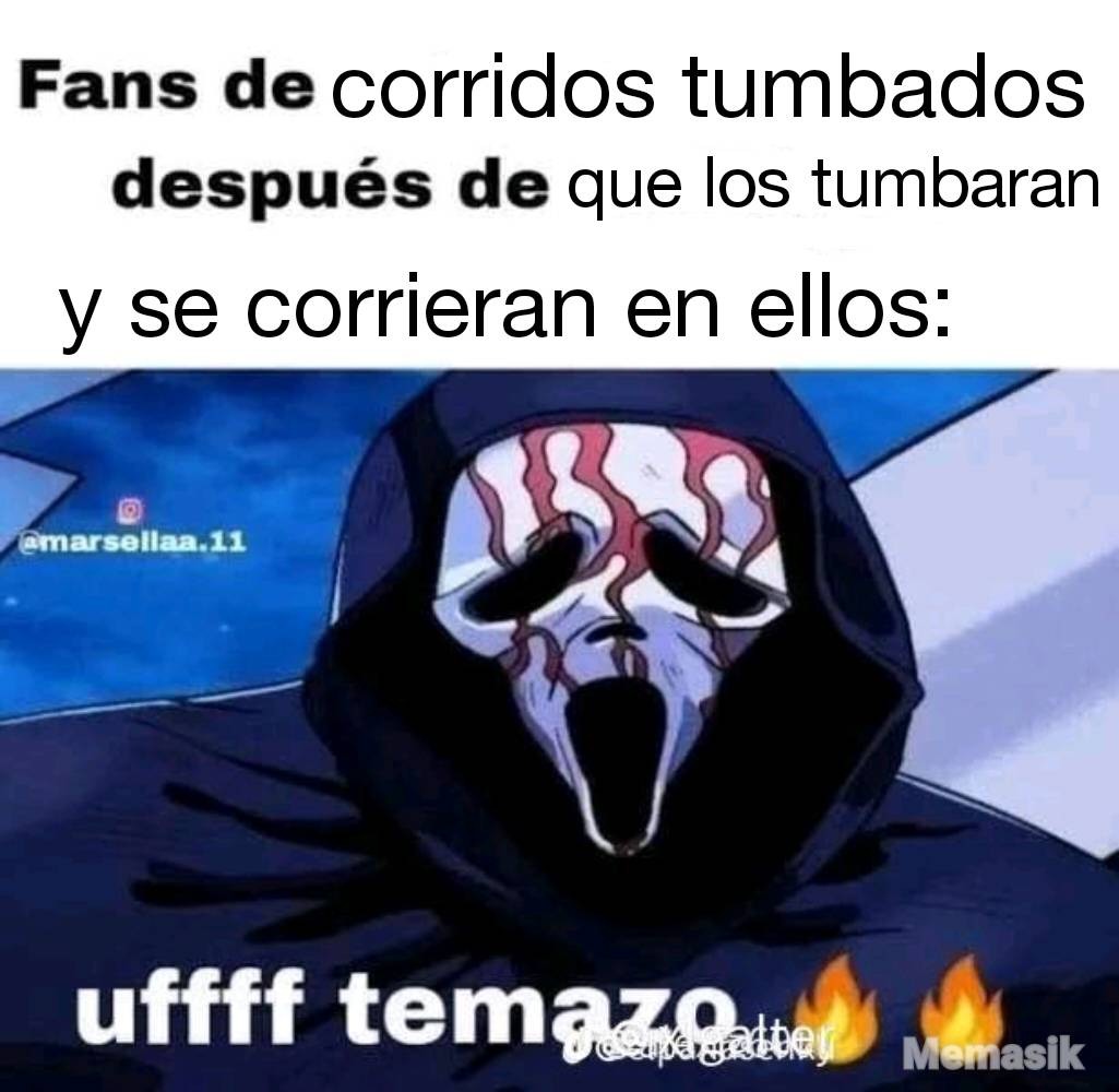 Fans de corridos tumbados después de que los tumbaran y se corrieran en ellos: ufff temazo