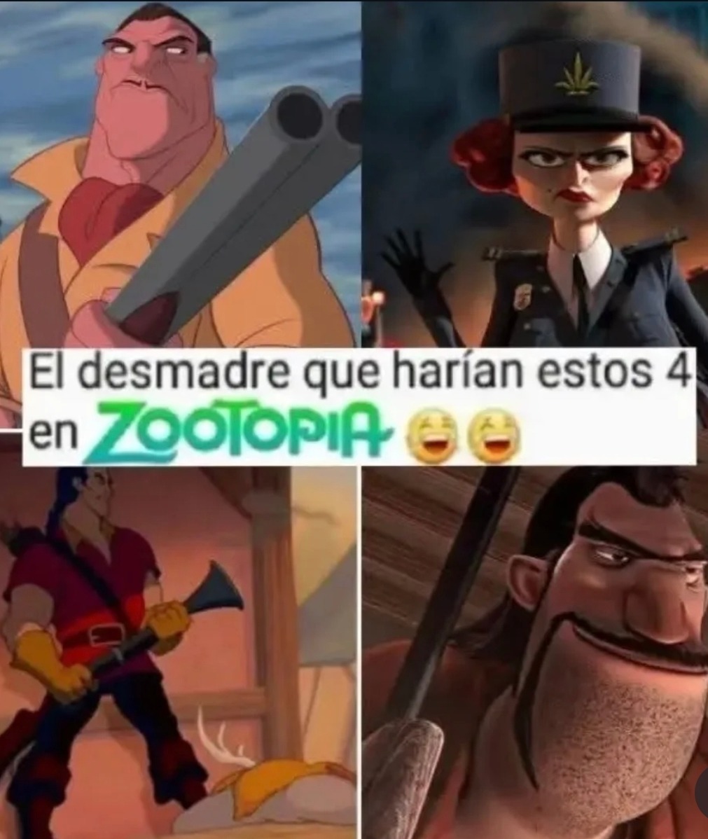 El desmadre que harían estos 4 en ZOOTOPIA 😂😂