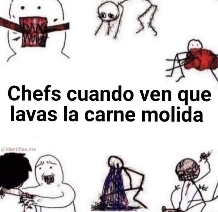 Chefs cuando ven que lavas la carne molida