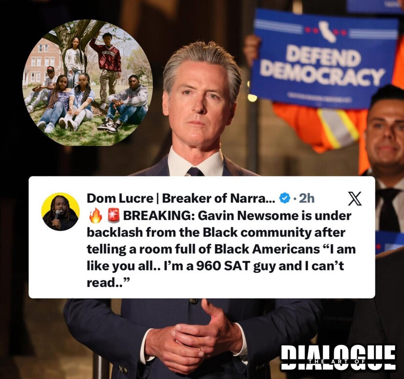 🔥 BREAKING: Gavin Newsome is under backlash from the Black community after telling a room full of Black Americans 
