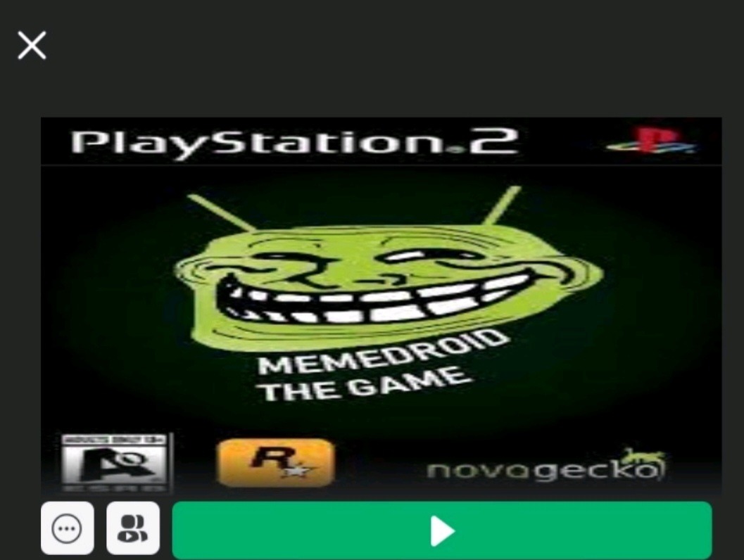 Playstation 2 MEMEDROID THE GAME