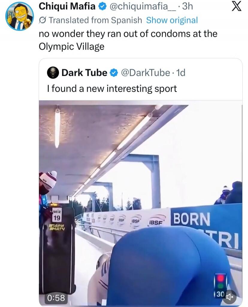 no wonder they ran out of condoms at the Olympic Village
I found a new interesting sport