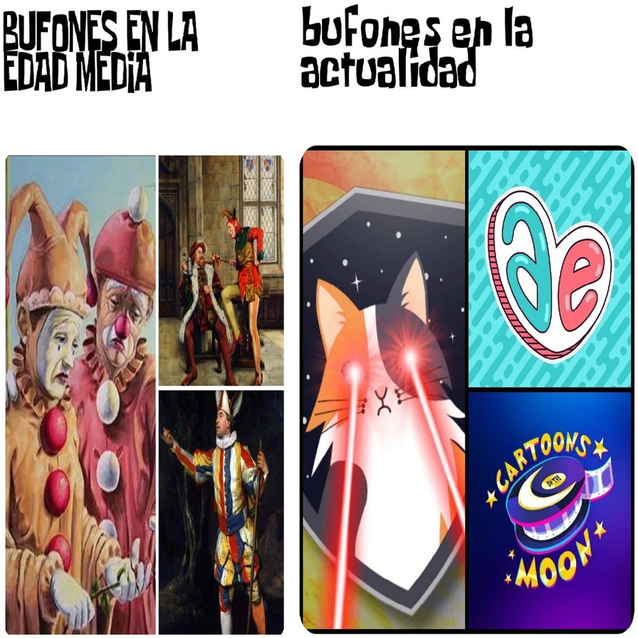 BUFONES EN LA EDAD MEDIA
bufones en la actualidad