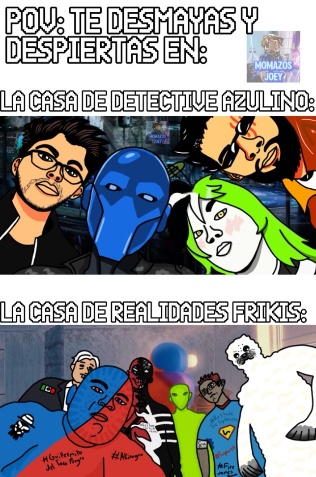 POU: TE DESMAYAS Y DESPIERTAS EN: LA CASA DE DETECTIVE AZULINO: LA CASA DE REALIDADES FRIKIS: